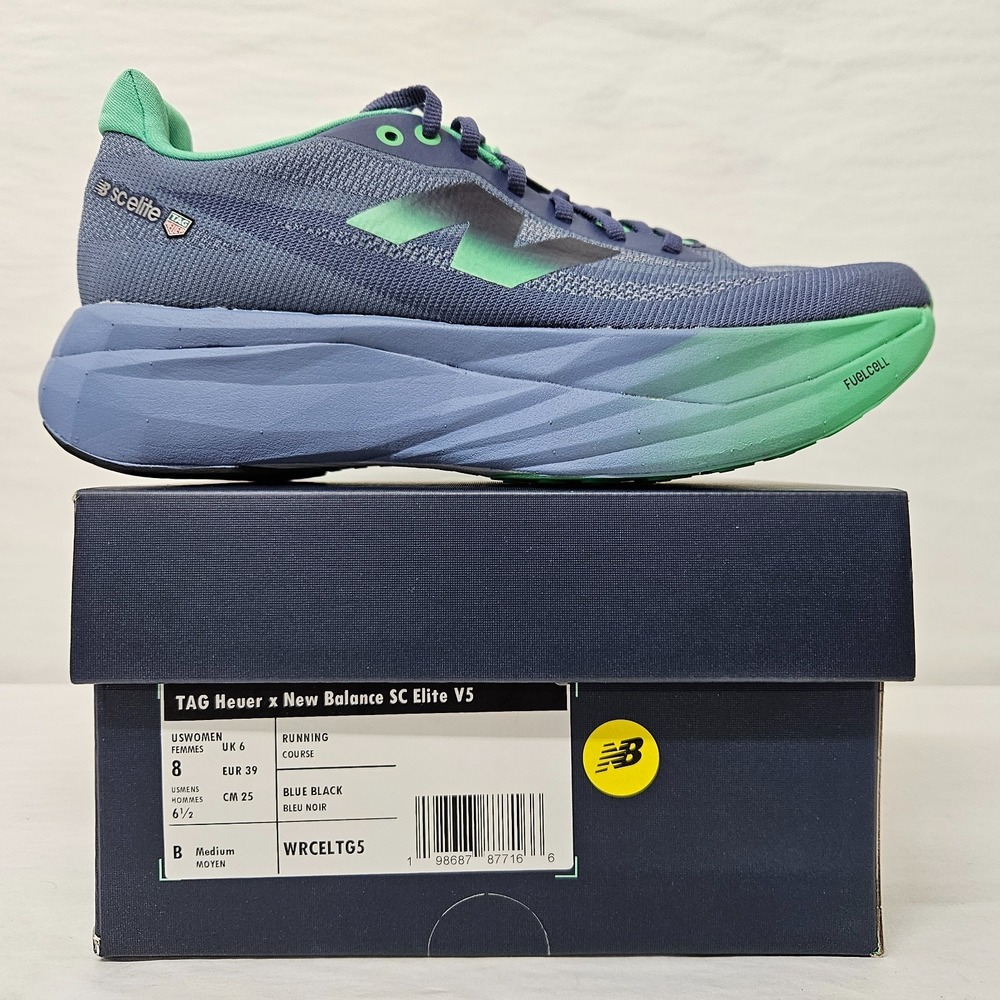 TAG Heuer x New Balance‎ SC Elite V5 Running Shoes WRCELTG5 Blue Women's Size 8